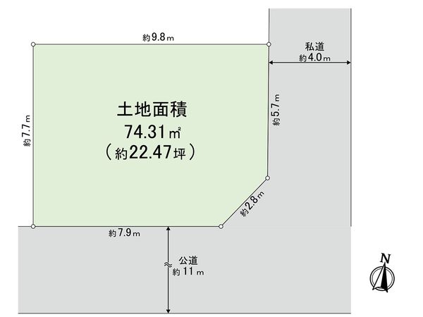 戸田市本町1丁目 区画図 区画図