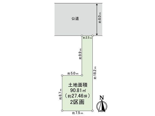 川口市芝1丁目 区画図