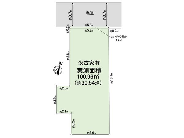 台東区上野桜木2丁目 地形図