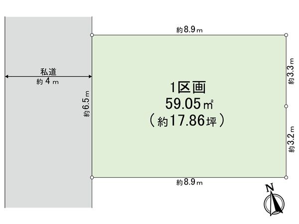 川口市戸塚東1丁目 区画図