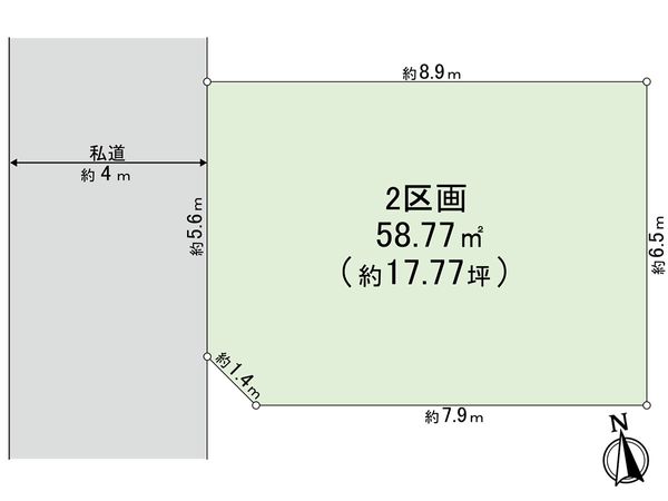 川口市戸塚東1丁目 区画図