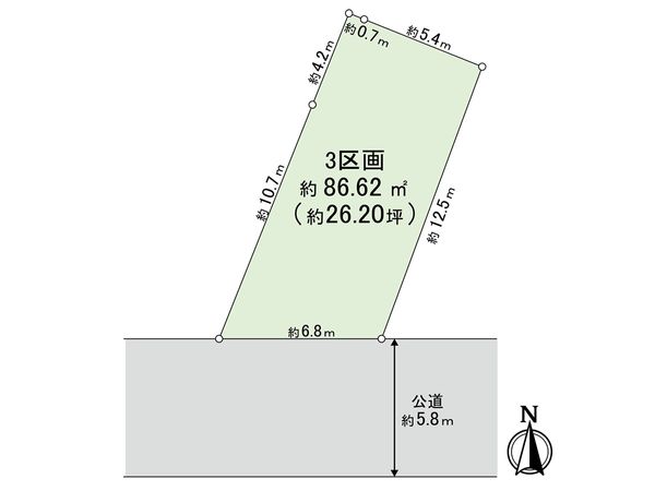 戸田市下戸田2丁目 区画図
