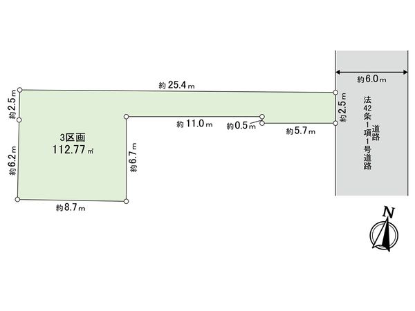 川口市戸塚5丁目 3区画 区画図 川口市戸塚5丁目 3区画 区画図