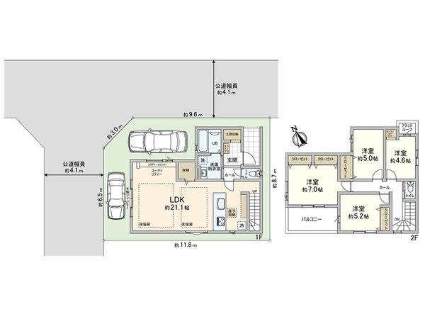 川口市坂下町2丁目 間取図(平面図) 川口市坂下町2丁目 間取図(平面図)
