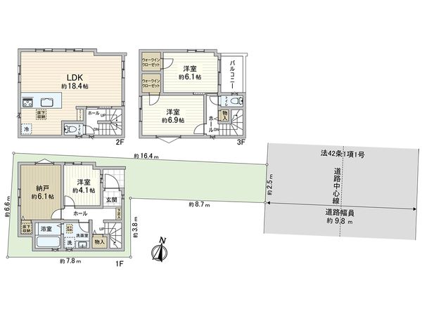 川口市中青木3丁目 間取図(平面図) 川口市中青木3丁目 間取図(平面図)