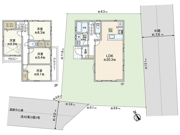 川口市桜町5丁目 間取図(平面図) 川口市桜町5丁目 間取図(平面図)