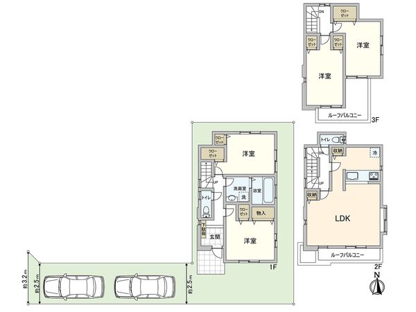 川口市並木元町 間取図(平面図) 川口市並木元町 間取図(平面図)