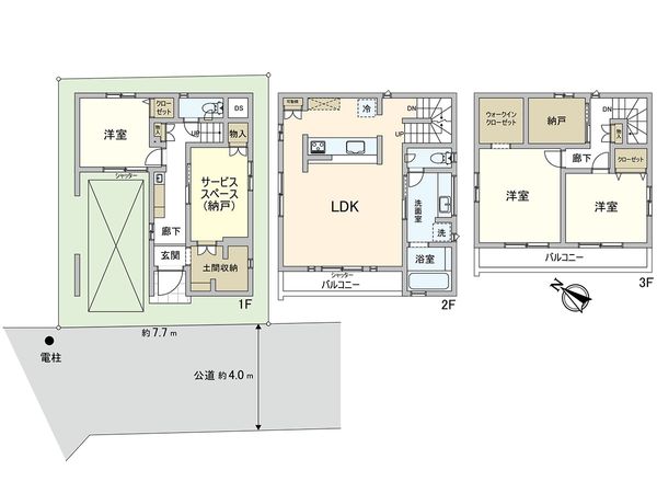 蕨市南町2丁目 間取図(平面図)