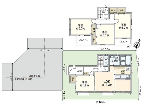 川口市大字赤井 間取図(平面図)