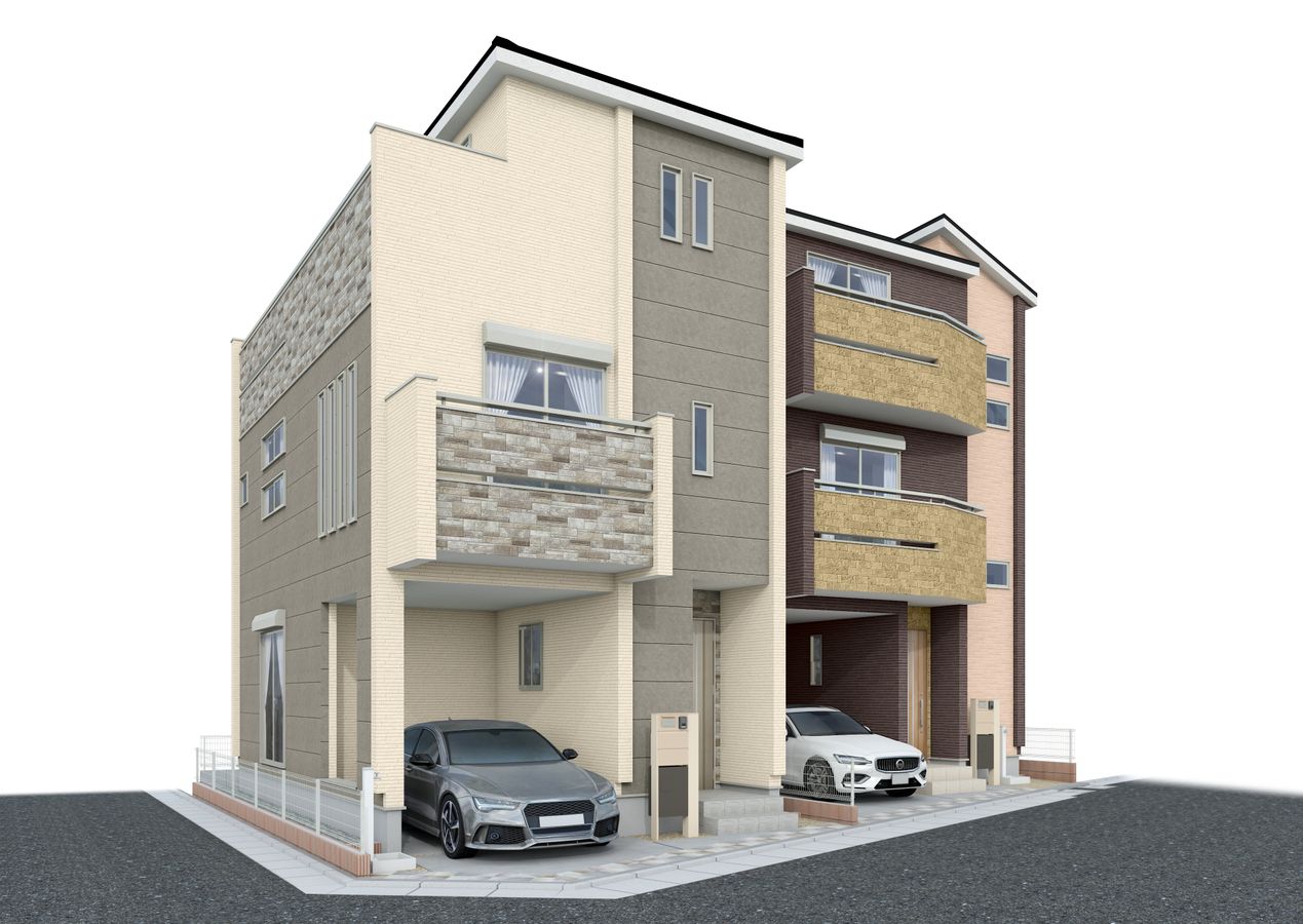 戸田市喜沢2丁目 1号棟 外観パース図 外観パース図