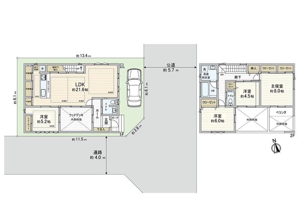 川口市飯塚3丁目 間取図(平面図) 川口市飯塚3丁目 間取図(平面図)
