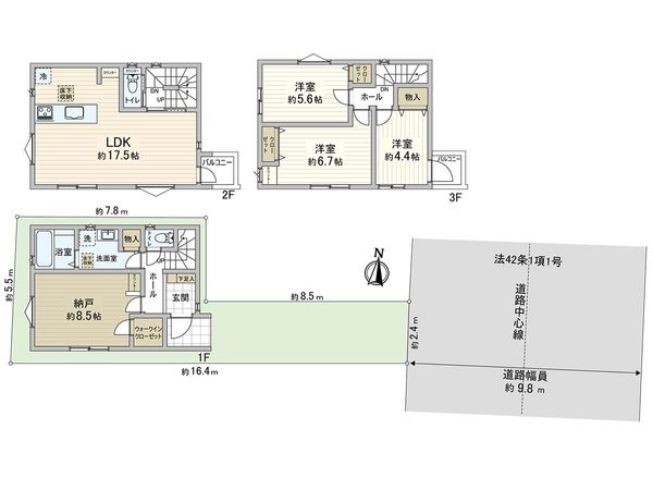 川口市中青木3丁目 間取図(平面図) 川口市中青木3丁目 間取図(平面図)