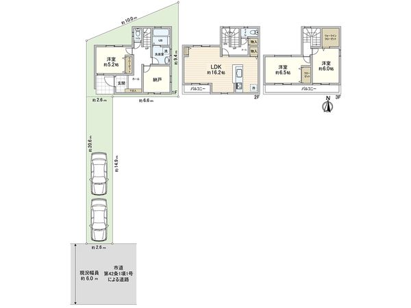川口市南鳩ヶ谷7丁目 5号棟 間取図(平面図) 川口市南鳩ヶ谷7丁目 5号棟 間取図(平面図)