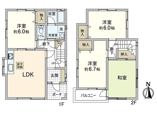 川口市青木1丁目 間取図(平面図) 川口市青木1丁目 間取図(平面図)