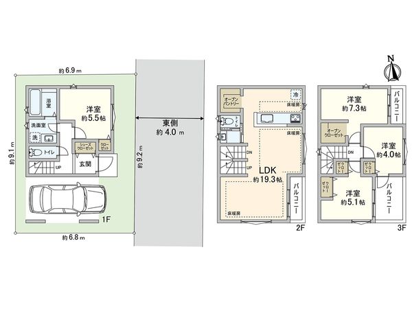 川口市南町1丁目 間取図(平面図) 川口市南町1丁目 間取図(平面図)