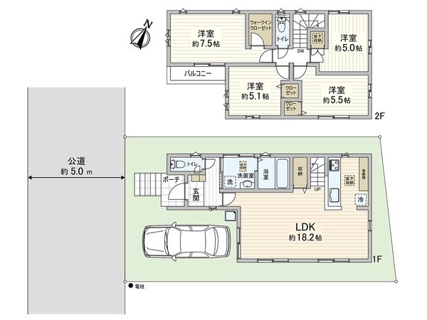 川口市大字赤井 8号棟 間取図(平面図) 川口市大字赤井 8号棟 間取図(平面図)