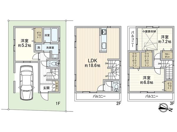 川口市青木2丁目 間取図(平面図)