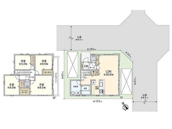 川口市坂下町2丁目 間取図(平面図) 川口市坂下町2丁目 間取図(平面図)