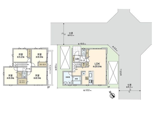 川口市坂下町2丁目 間取図(平面図)