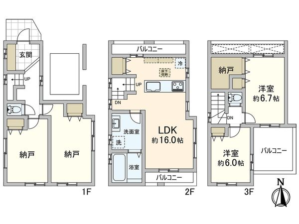 川口市宮町 間取図(平面図) 川口市宮町 間取図(平面図)