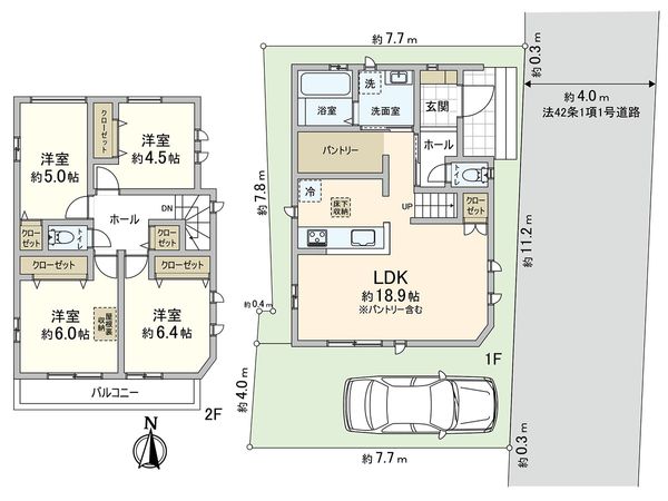 川口市上青木2丁目 間取図(平面図) 川口市上青木2丁目 間取図(平面図)