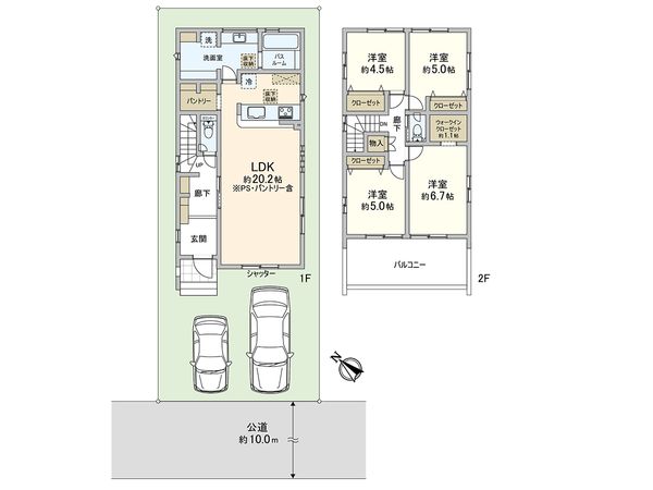 川口市弥平3丁目 間取図(平面図)