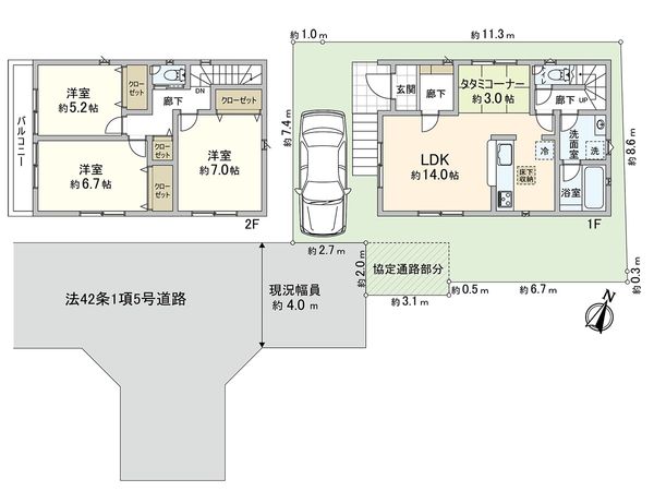 川口市大字赤井 間取図(平面図)