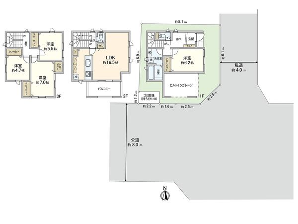 川口市上青木西4丁目 間取図(平面図) 川口市上青木西4丁目 間取図(平面図)