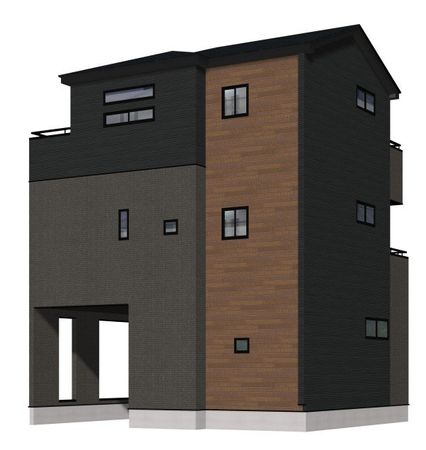 川口市赤井4丁目 外観パース図