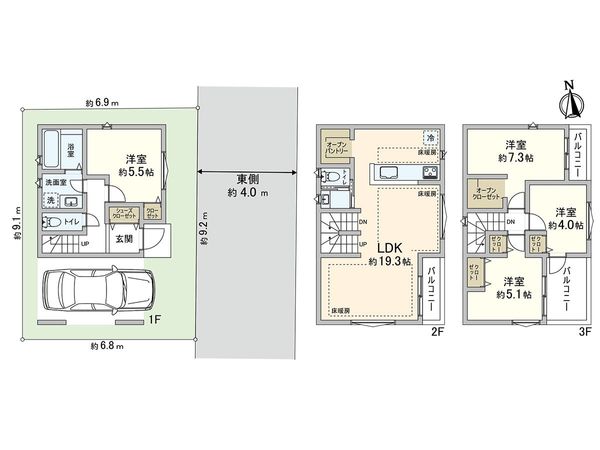 川口市南町1丁目 間取図(平面図)