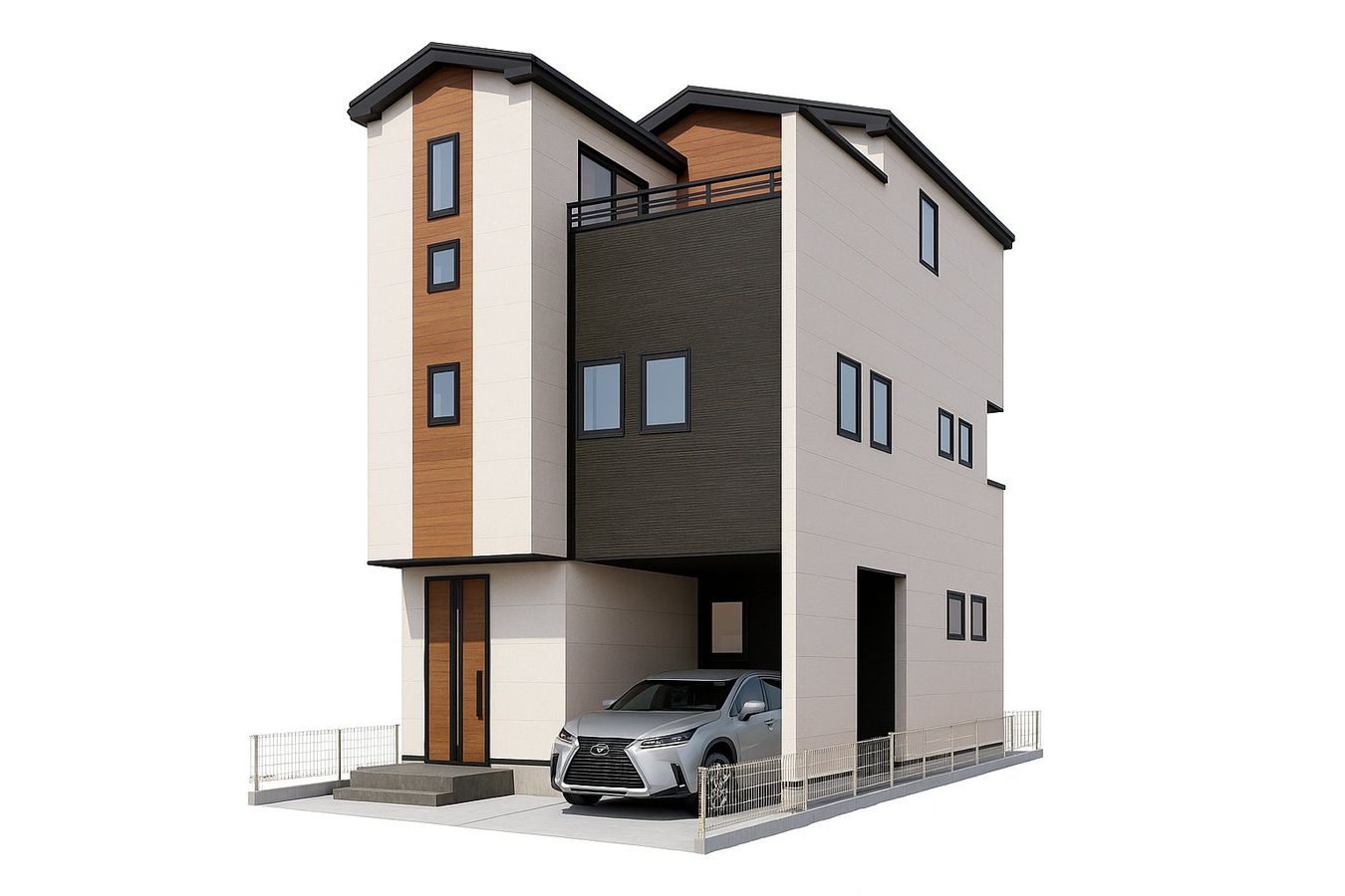 戸田市喜沢2丁目 1号棟 外観パース図 外観パース図