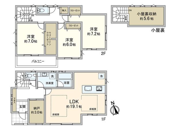 川口市本町2丁目 間取図(平面図)