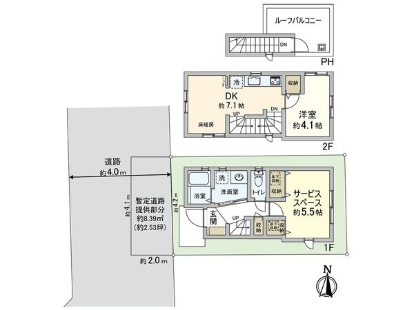 練馬区氷川台2丁目 間取図(平面図) 練馬区氷川台2丁目 間取図(平面図)