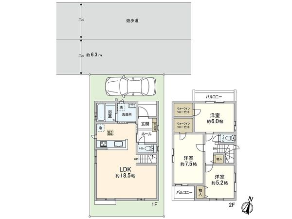 戸田市川岸3丁目 間取図(平面図)
