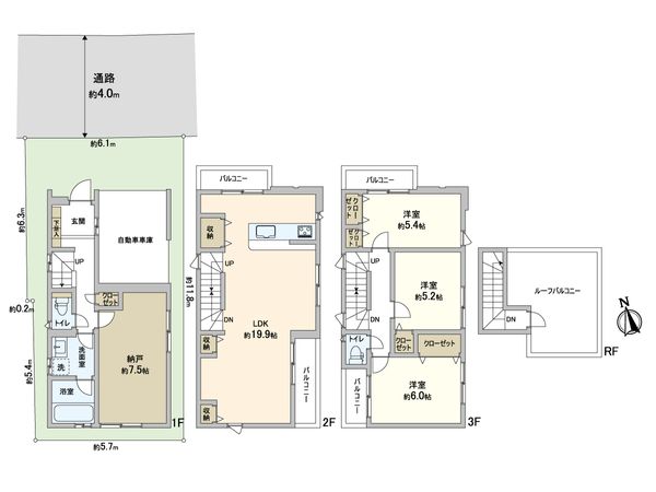 戸田市下前2丁目 間取図(平面図)