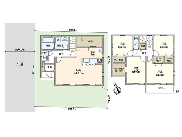 川口市坂下町2丁目 間取図(平面図)