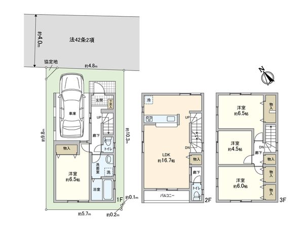 川口市坂下町1丁目 間取図(平面図) 川口市坂下町1丁目 間取図(平面図)