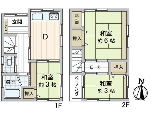川口市西青木3丁目 間取図(平面図) 川口市西青木3丁目 間取図(平面図)