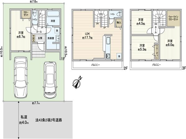 川口市弥平3丁目 間取図(平面図) 川口市弥平3丁目 間取図(平面図)