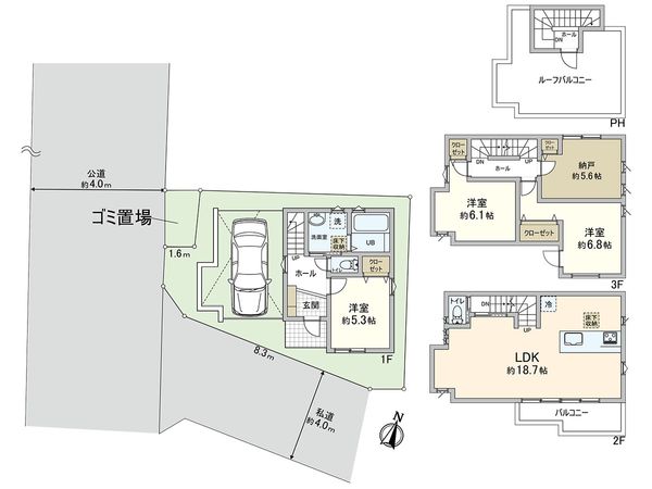 川口市朝日4丁目 間取図(平面図) 川口市朝日4丁目 間取図(平面図)