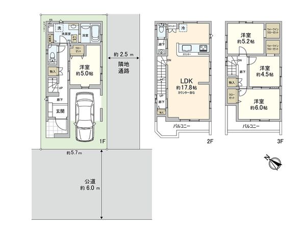 川口市弥平2丁目 間取図(平面図) 川口市弥平2丁目 間取図(平面図)