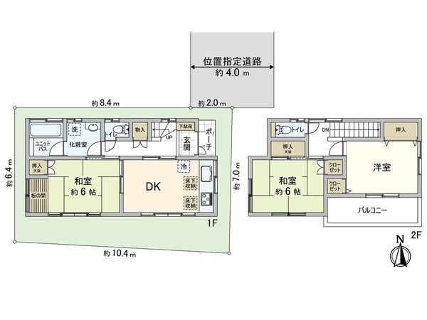 川口市南鳩ヶ谷7丁目 間取図(平面図) 川口市南鳩ヶ谷7丁目 間取図(平面図)