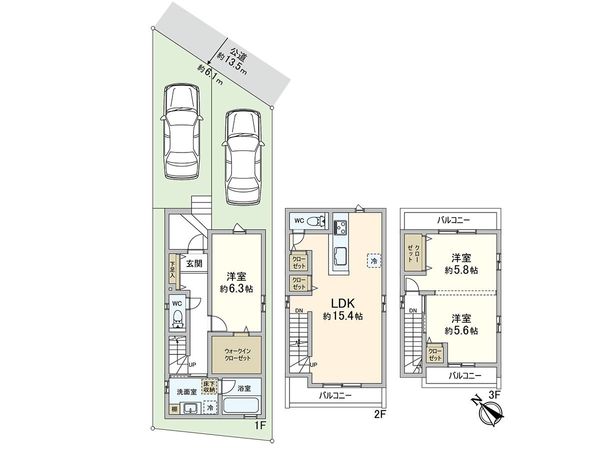 川口市戸塚東1丁目 間取図(平面図) 川口市戸塚東1丁目 間取図(平面図)