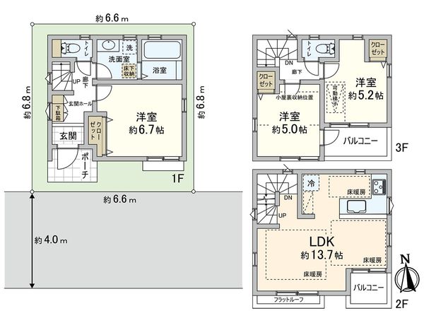 川口市並木4丁目 間取図(平面図) 川口市並木4丁目 間取図(平面図)