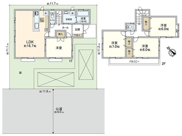 川口市戸塚4丁目 間取図(平面図) 川口市戸塚4丁目 間取図(平面図)