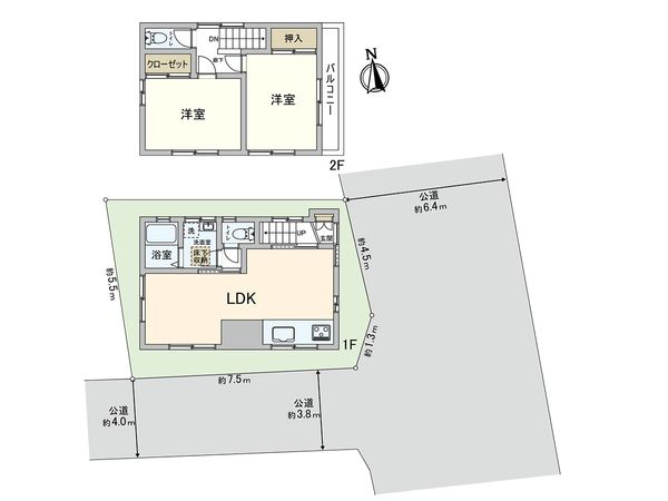 川口市青木1丁目 間取図(平面図) 川口市青木1丁目 間取図(平面図)