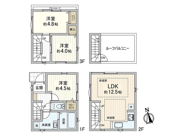 川口市川口2丁目 間取図(平面図) 川口市川口2丁目 間取図(平面図)
