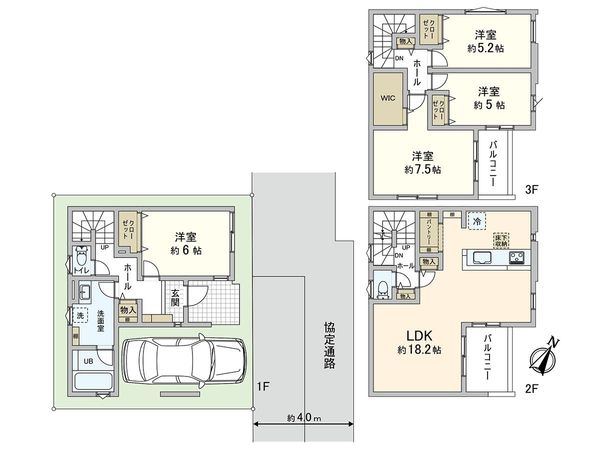 川口市八幡木2丁目 間取図(平面図) 川口市八幡木2丁目 間取図(平面図)