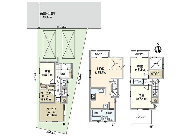 川口市元郷4丁目 間取図(平面図)