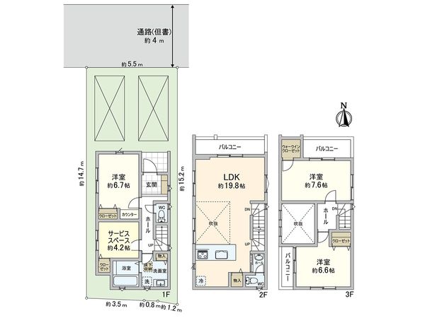 川口市元郷4丁目 間取図(平面図) 川口市元郷4丁目 間取図(平面図)